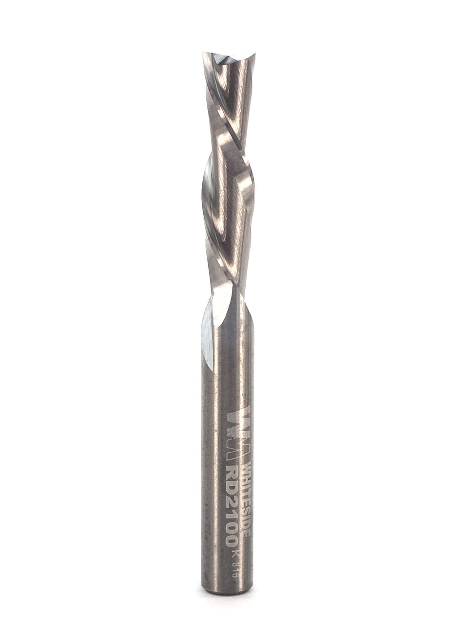 Whiteside RD2100 downcut spiral edge improves top surface finish.