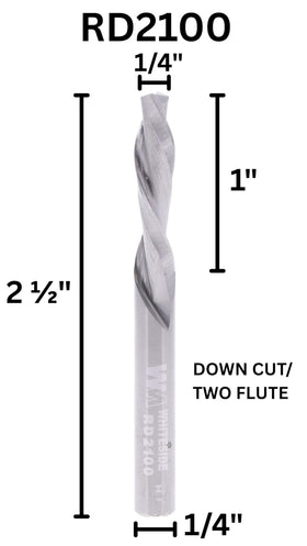 Whiteside RD2100 solid carbide close-up shows durable cutting tips.