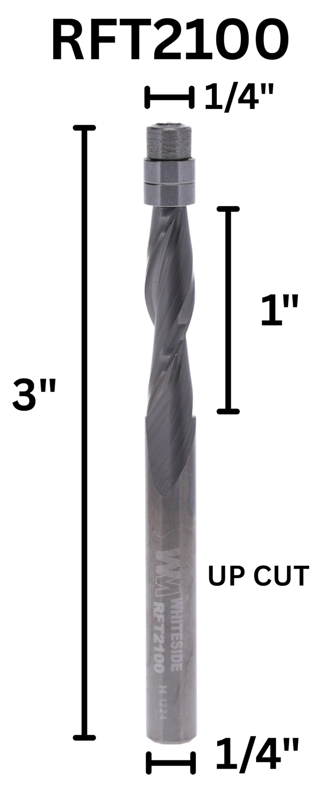 Whiteside RFT2100 double bearing pilot for stable routing