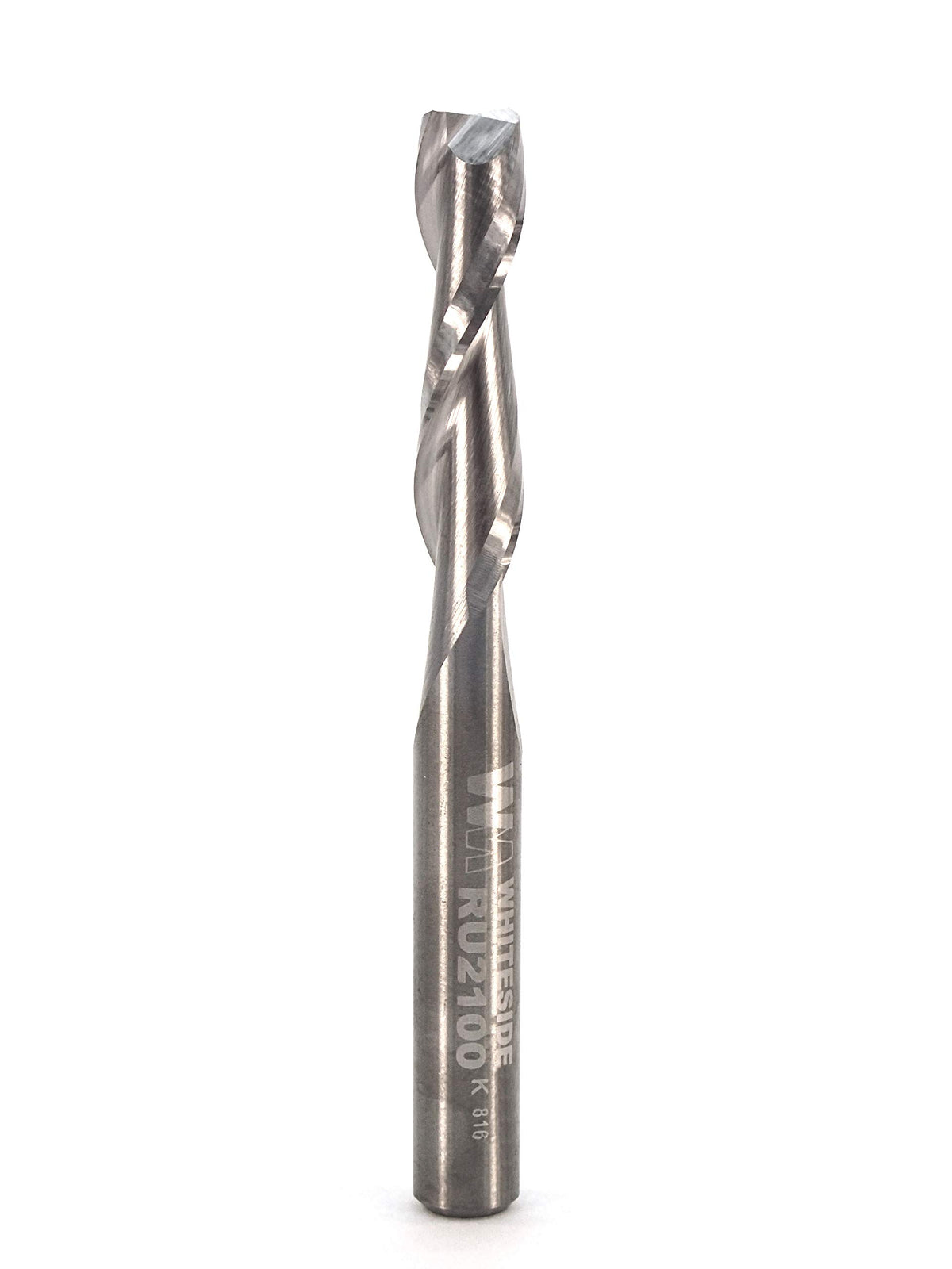 Whiteside RU2100 spiral upcut with 1/4 inch shank ready for routers