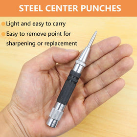 WHLLING center punch marks metal, wood, and plastic with accuracy.