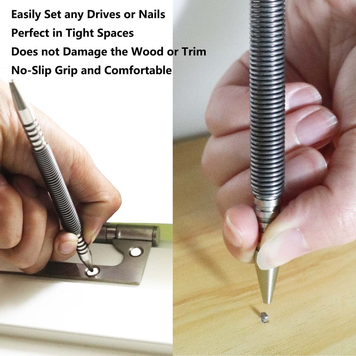 WHLLING hammerless nail setter compact design saves space.