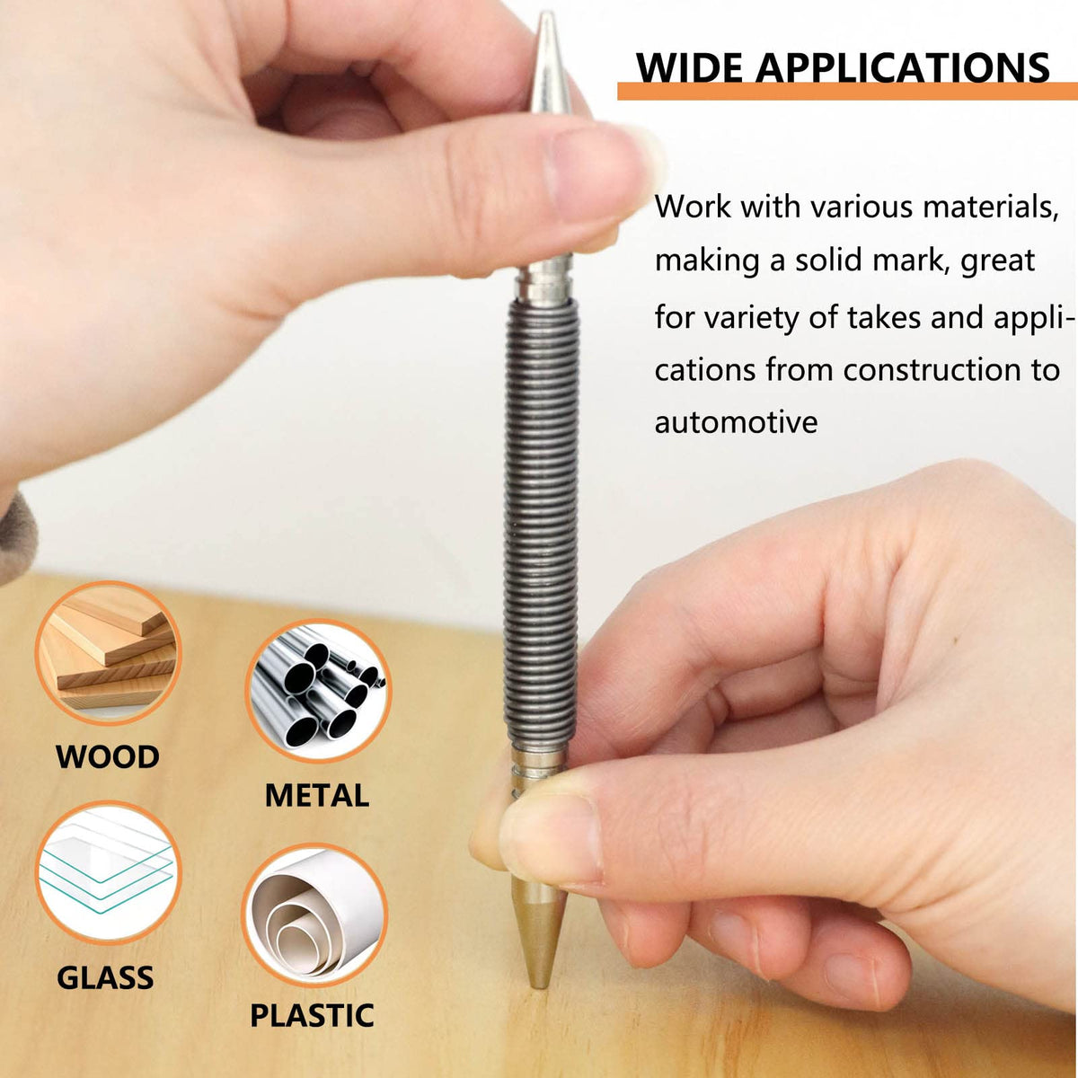 WHLLING trim and molding nail setter for efficient countersinking.