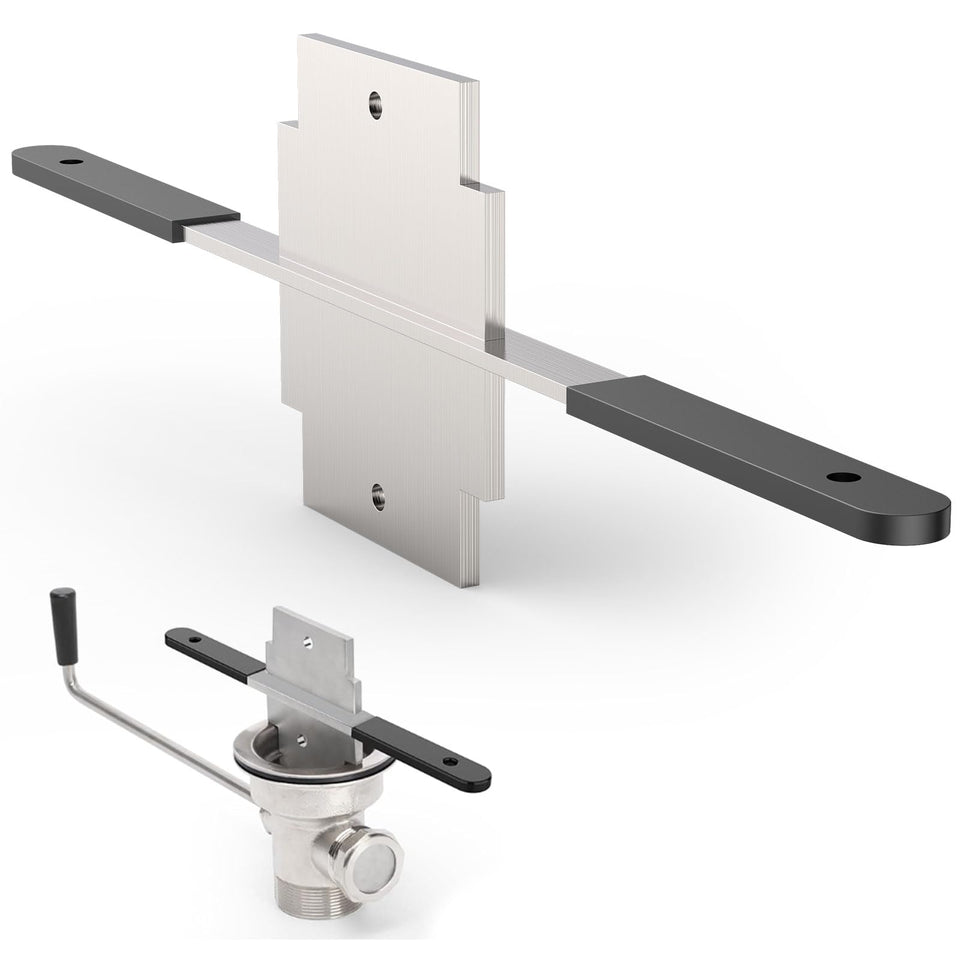 WHMYZHL Waste Drain Tool twists to fit 3-tier sinks for quick maintenance.