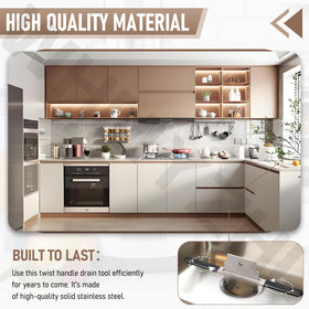 WHMYZHL Stainless steel body resists rust for durable kitchen use.