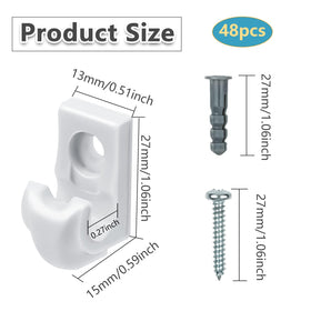 Whumsdog clip with screws and expansion tubes for easy installation