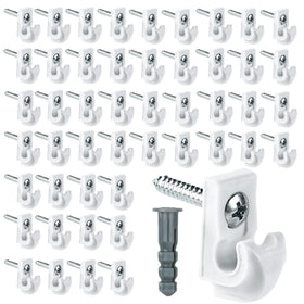 Whumsdog white wall clip securely attaches closet shelf