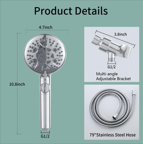 WHZeffect detachable shower head for easy cleaning and maintenance