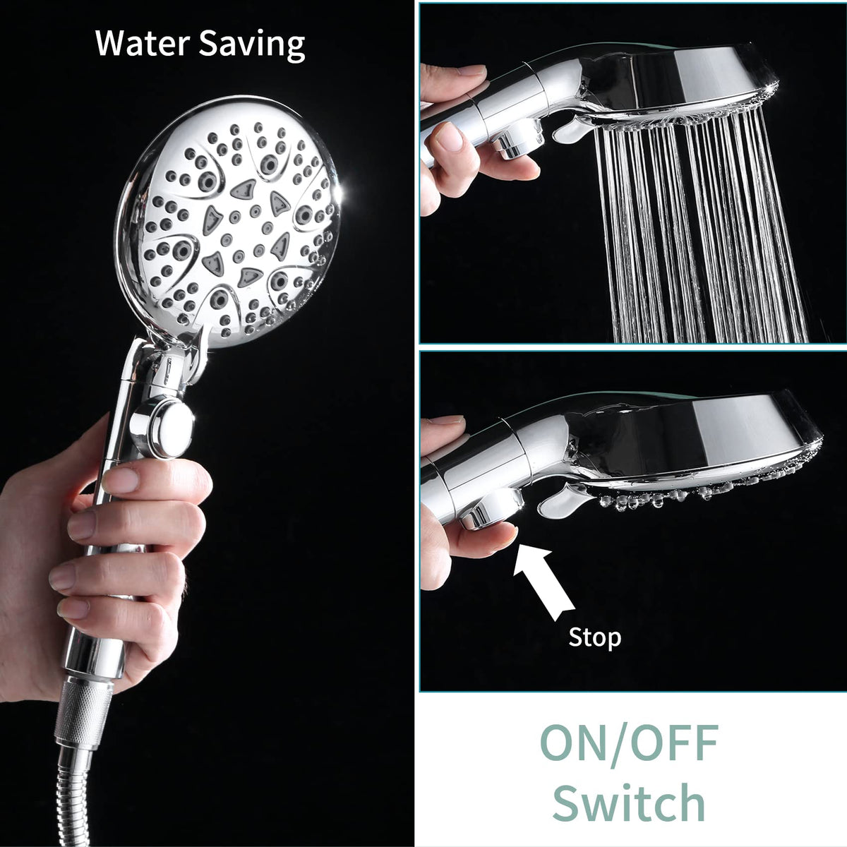 WHZeffect pause switch saves water by stopping flow instantly