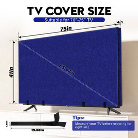 Wibeelee TV Cover Bottom Strap secures the screen during handling.