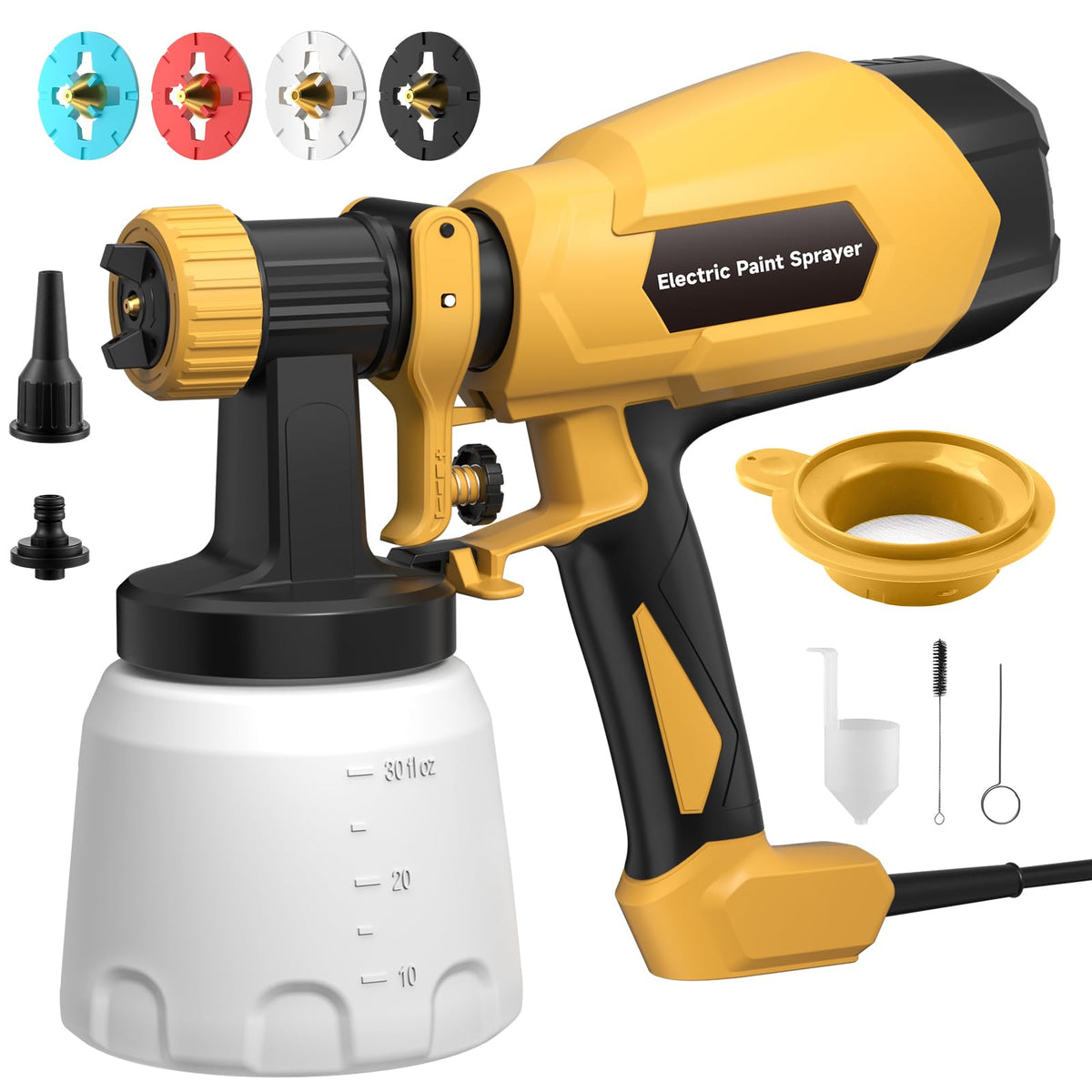 WIBENTL Paint Sprayer with three patterns for even coverage on walls
