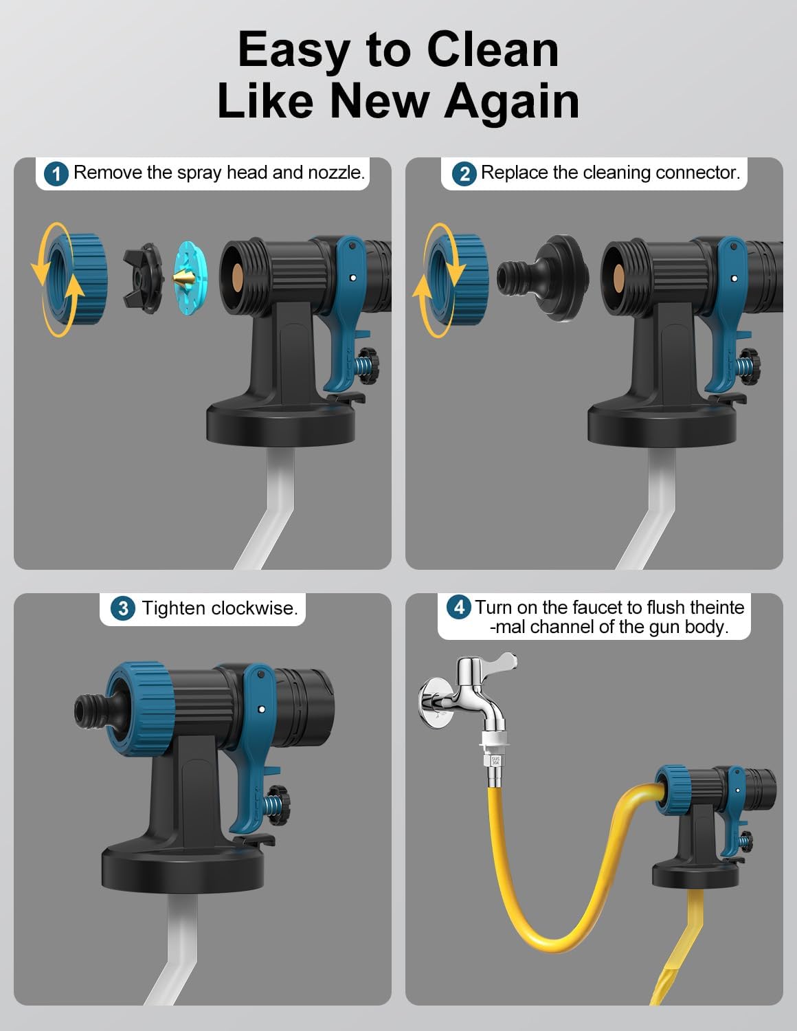WIBENTL cleaning accessories included for easy maintenance