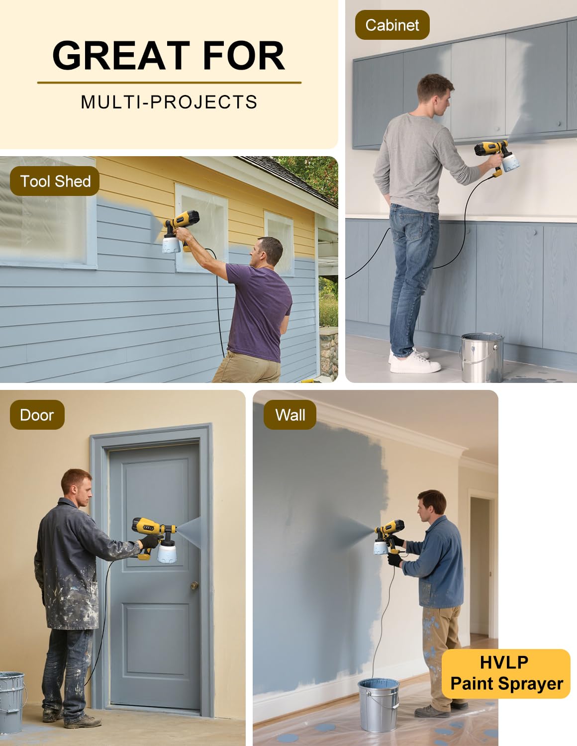 WIBENTL Paint Sprayer cleaning joints to prevent clogs