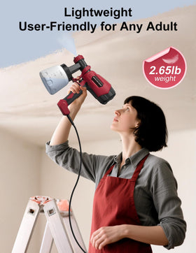 WIBENTL paint sprayer in tool-free assembly for quick setup.