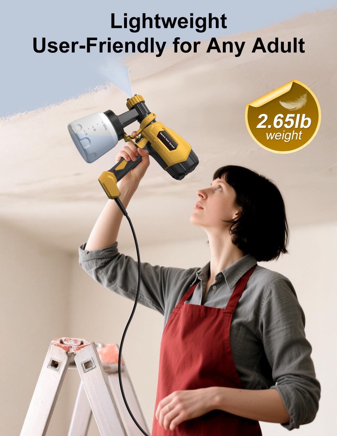 WIBENTL Paint Sprayer easy tool-free assembly in seconds
