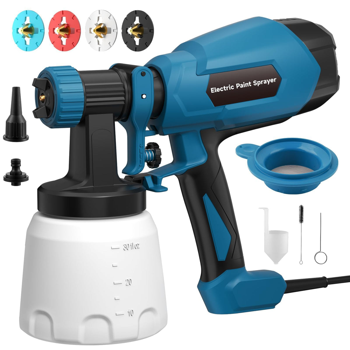 WIBENTL paint sprayer with horizontal pattern for smooth wall coverage