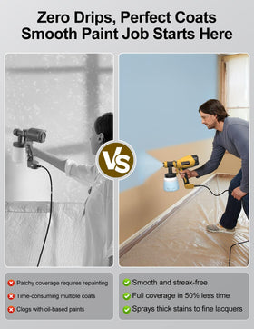 WIBENTL Paint Sprayer used on doors and furniture for smooth finishes