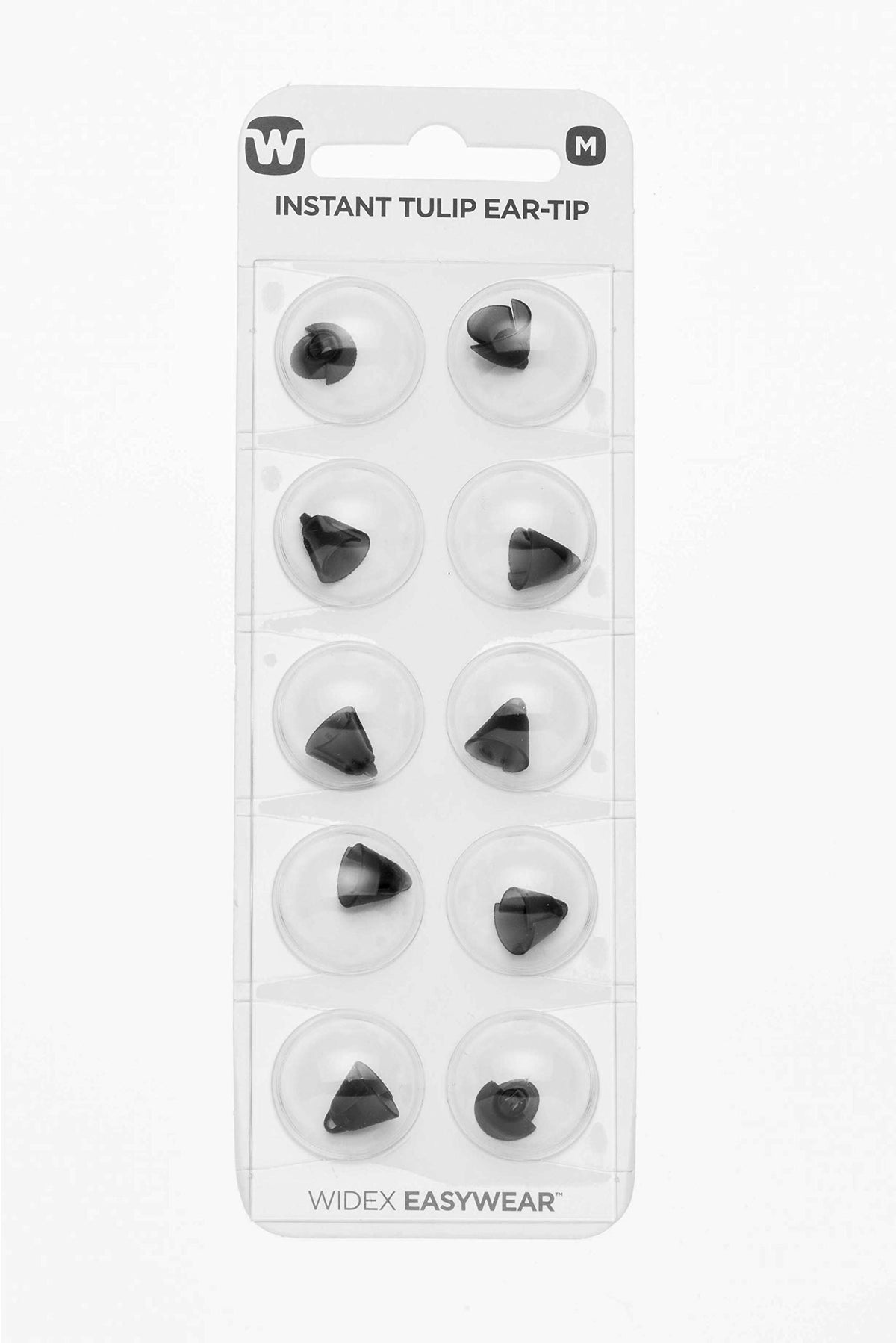 Widex Easywear Tulip ear tip front view for a discreet, comfortable fit