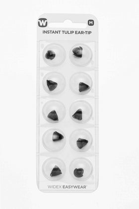 Widex Easywear Tulip ear tip front view for a discreet, comfortable fit