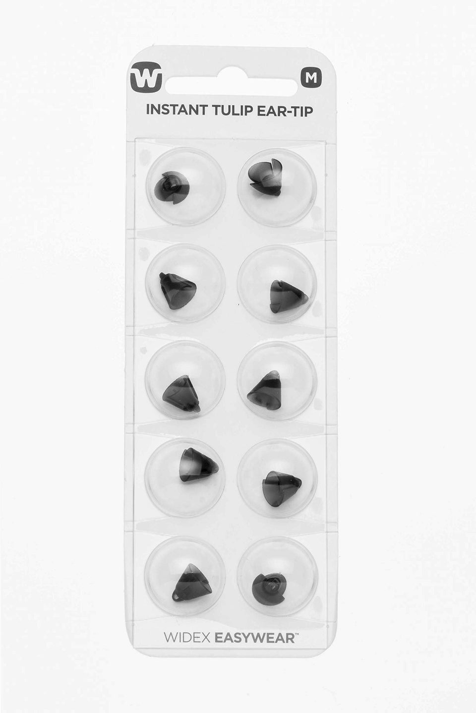 Widex Easywear Tulip ear tip front view for a discreet, comfortable fit