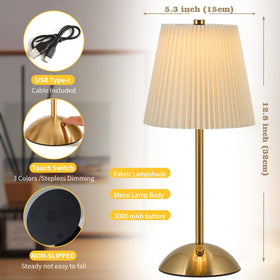widfous battery-powered lamp ideal for power outages or outdoor dining