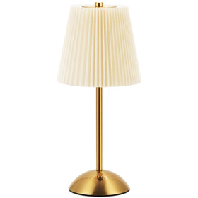 widfous cordless table lamp with beige shade provides cozy reading light