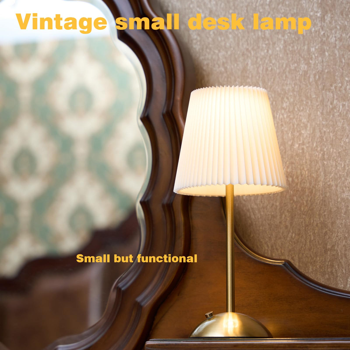 widfous lamp vintage elegance design blends retro brass with beige shade
