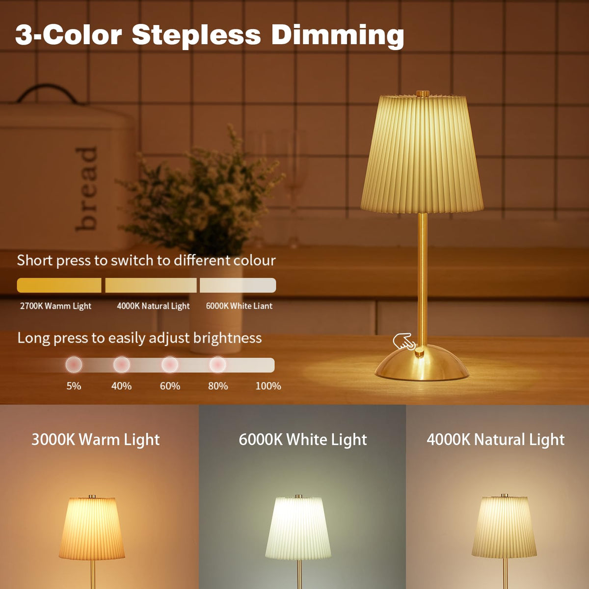 widfous soft glow bedside lamp creates relaxing ambience without glare