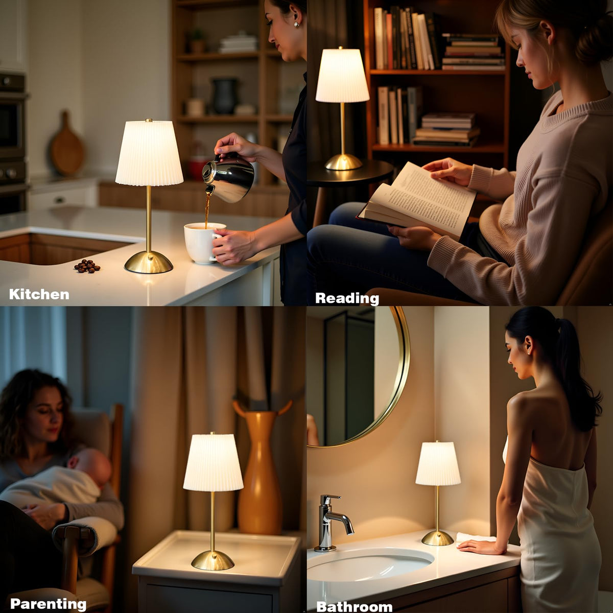widfous table lamp 3000mAh battery runs long hours without cords