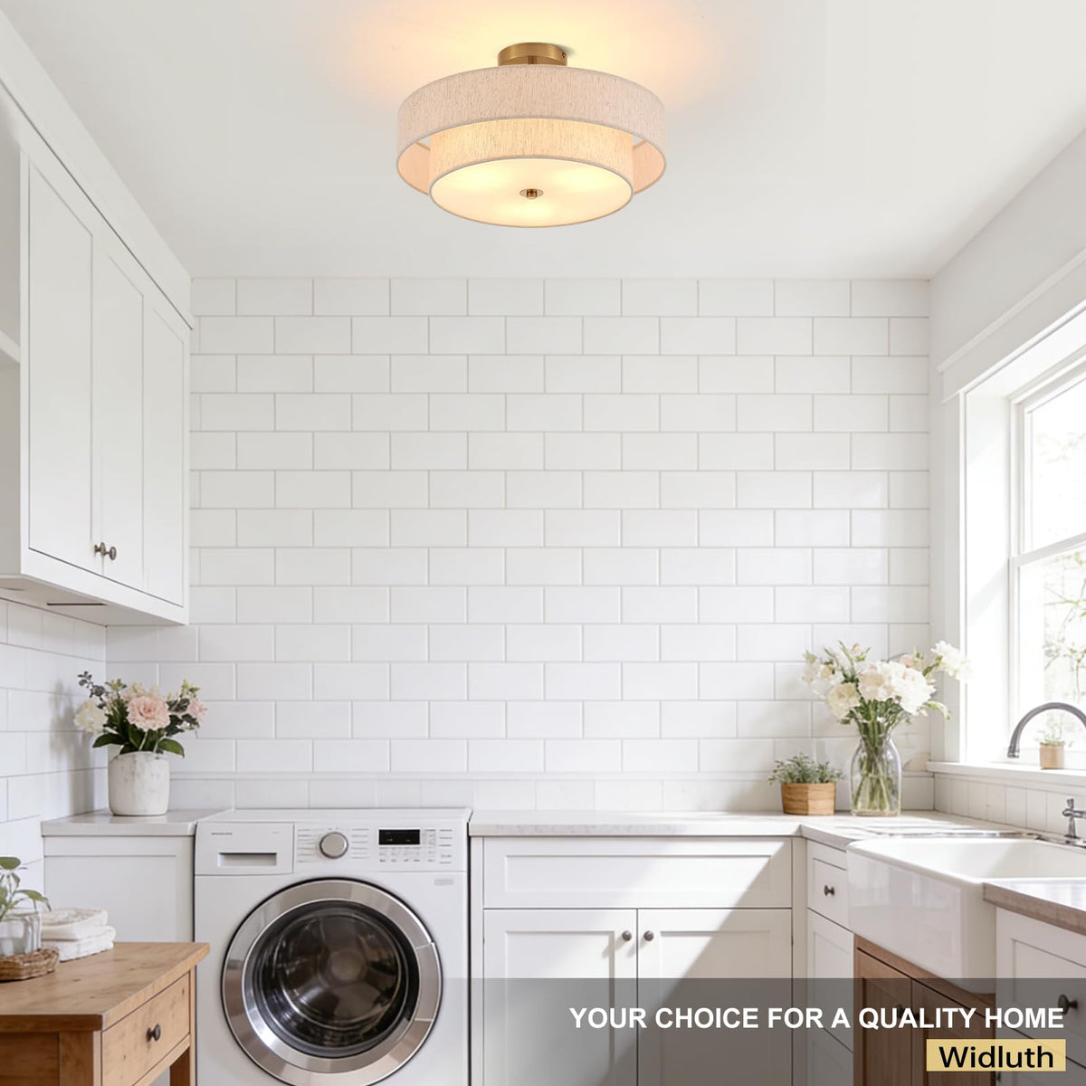 Widluth kitchen and laundry spaces benefit from versatile ceiling height fit