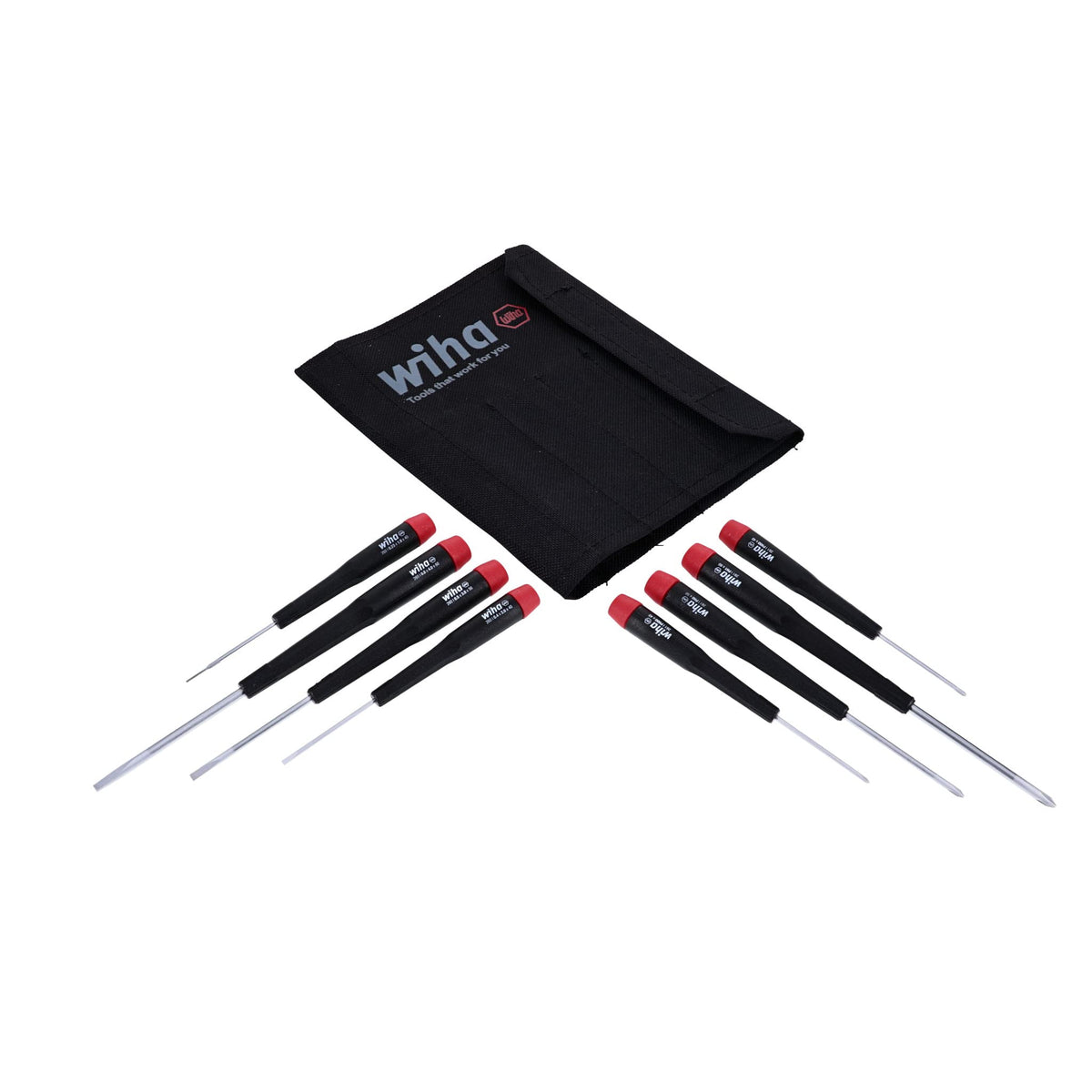 Wiha 26199 screwdriver set with precise slotted and Phillips tips for accurate fits