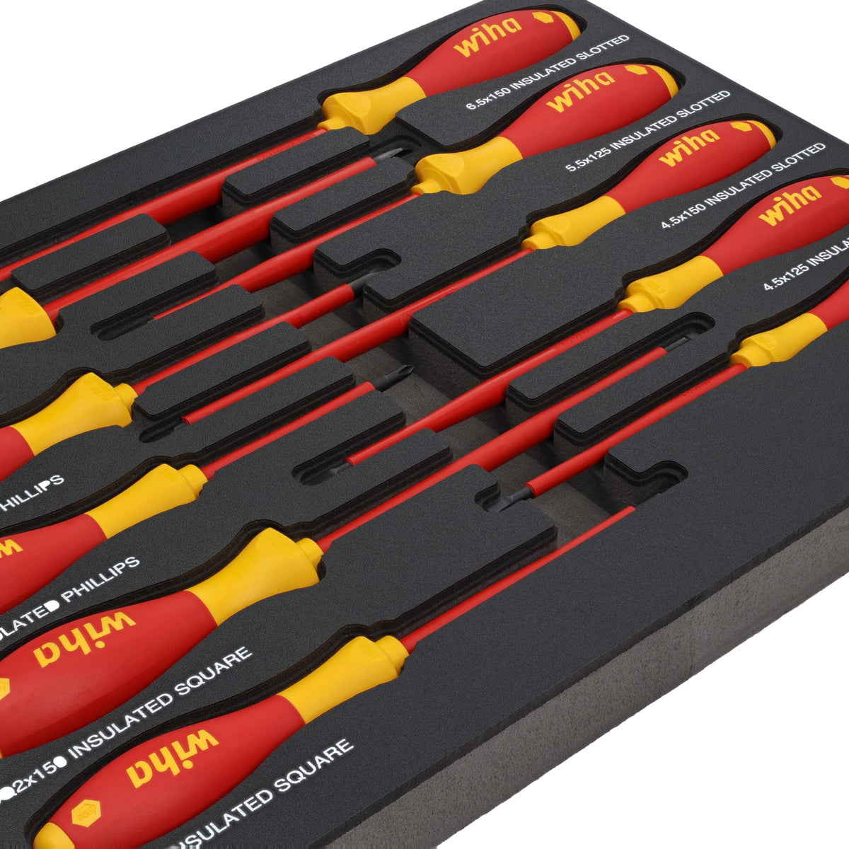 Wiha 32080 handle molded to blade shows durable permanent bond