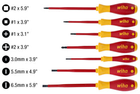 Wiha 32097 insulated soft finish screwdriver square 1 for square drives