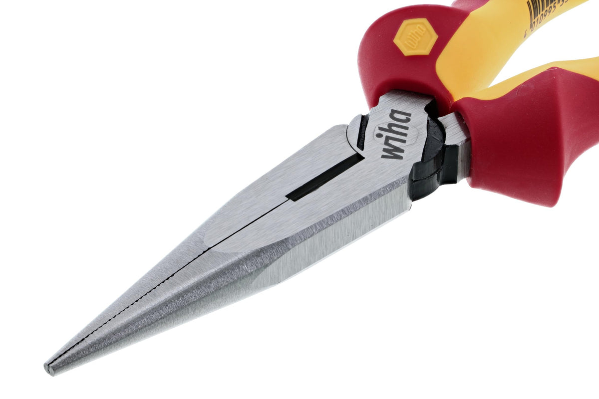 Wiha half-round jaw detail emphasizes versatile gripping for awkward shapes