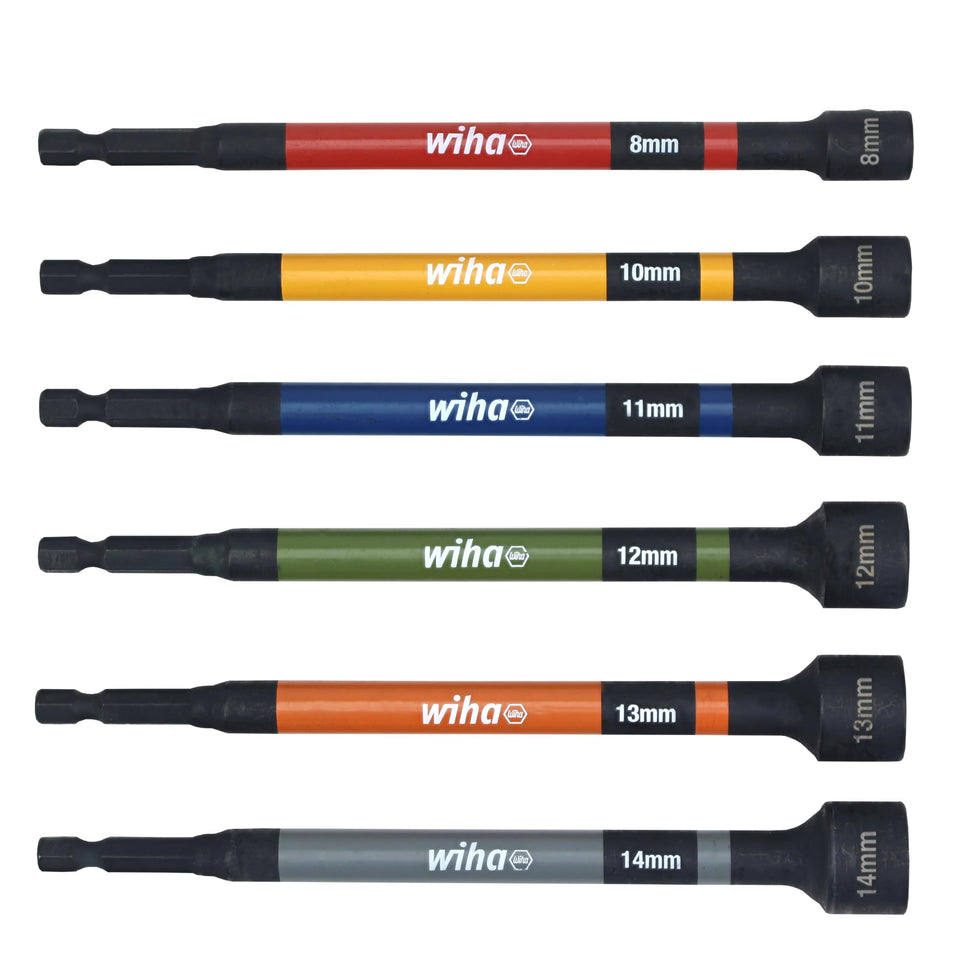 Wiha 70487 magnetic nut setter 8mm with precision tip for reduced cam-out