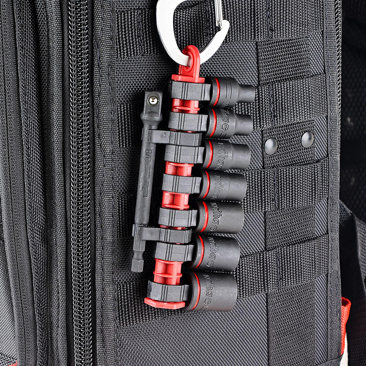 Wiha integrated adapter storage keeps essentials within reach