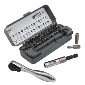 Wiha 74958 precision tips reduce cam-out and improve control.