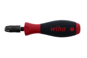 Wiha 76000 SoftFinish CentroFix bit holder close-up showing magnetized retention.