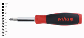 Exact-fit tips on Wiha 11inOne Multi-Driver reduce cam-out during use