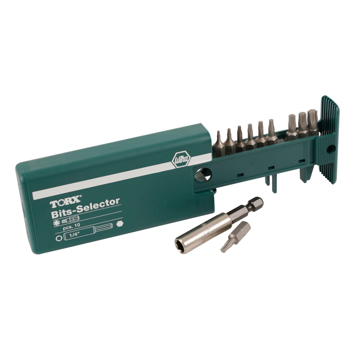 Wiha 79242 magnetic one-fourth-inch bit holder keeps bits secure during power tool use