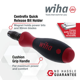 Wiha 76000 set with 90 mm blades and quick-release CentroFix compatibility.