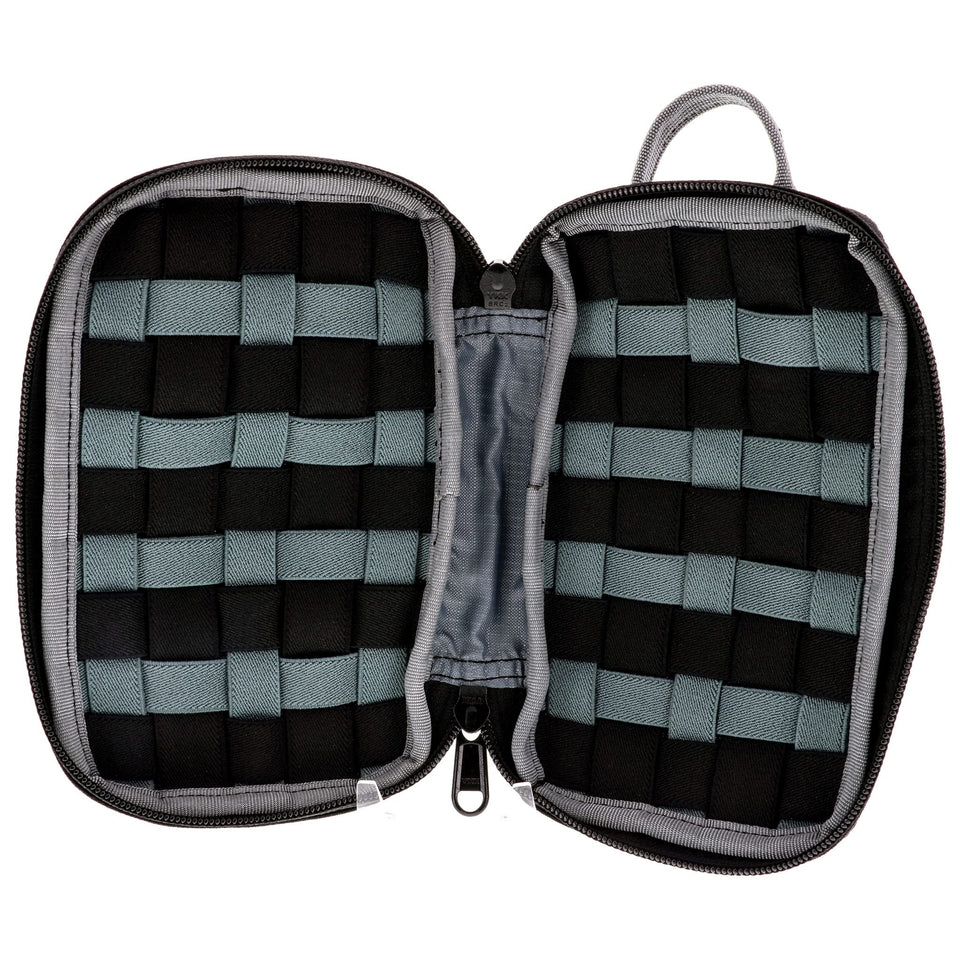 Wiha 91472 Cordura zipper pouch front view, rugged tool organization