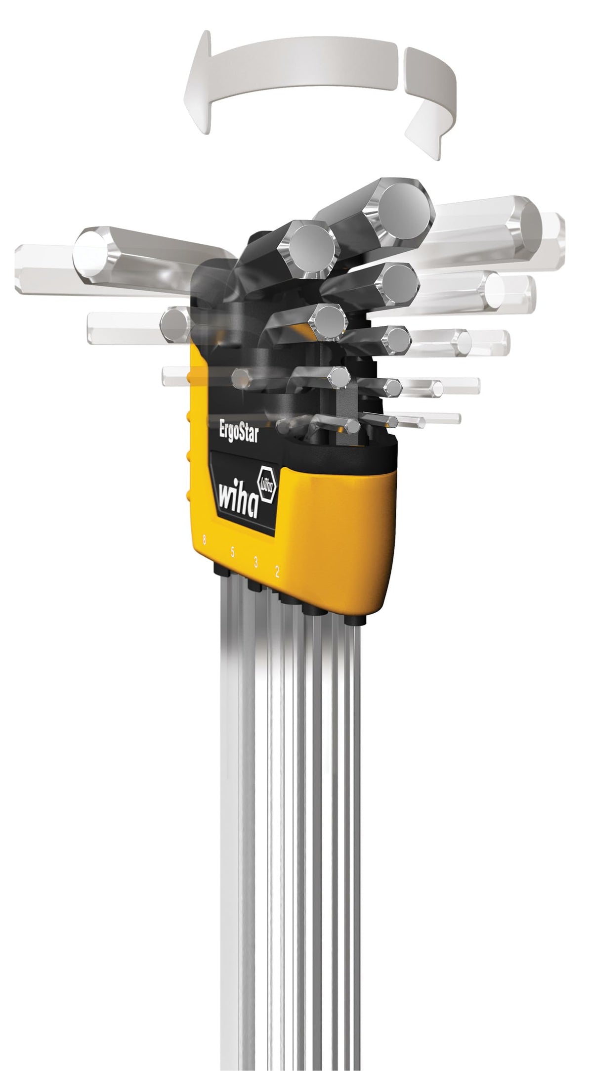 Wiha chrome satin finish resists corrosion for lasting tools.