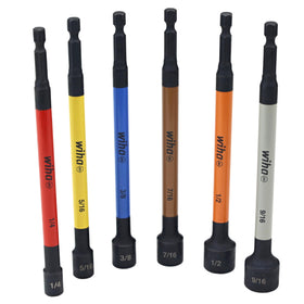 Wiha color-coded magnetic nut setter 1/2-inch for versatile SAE applications