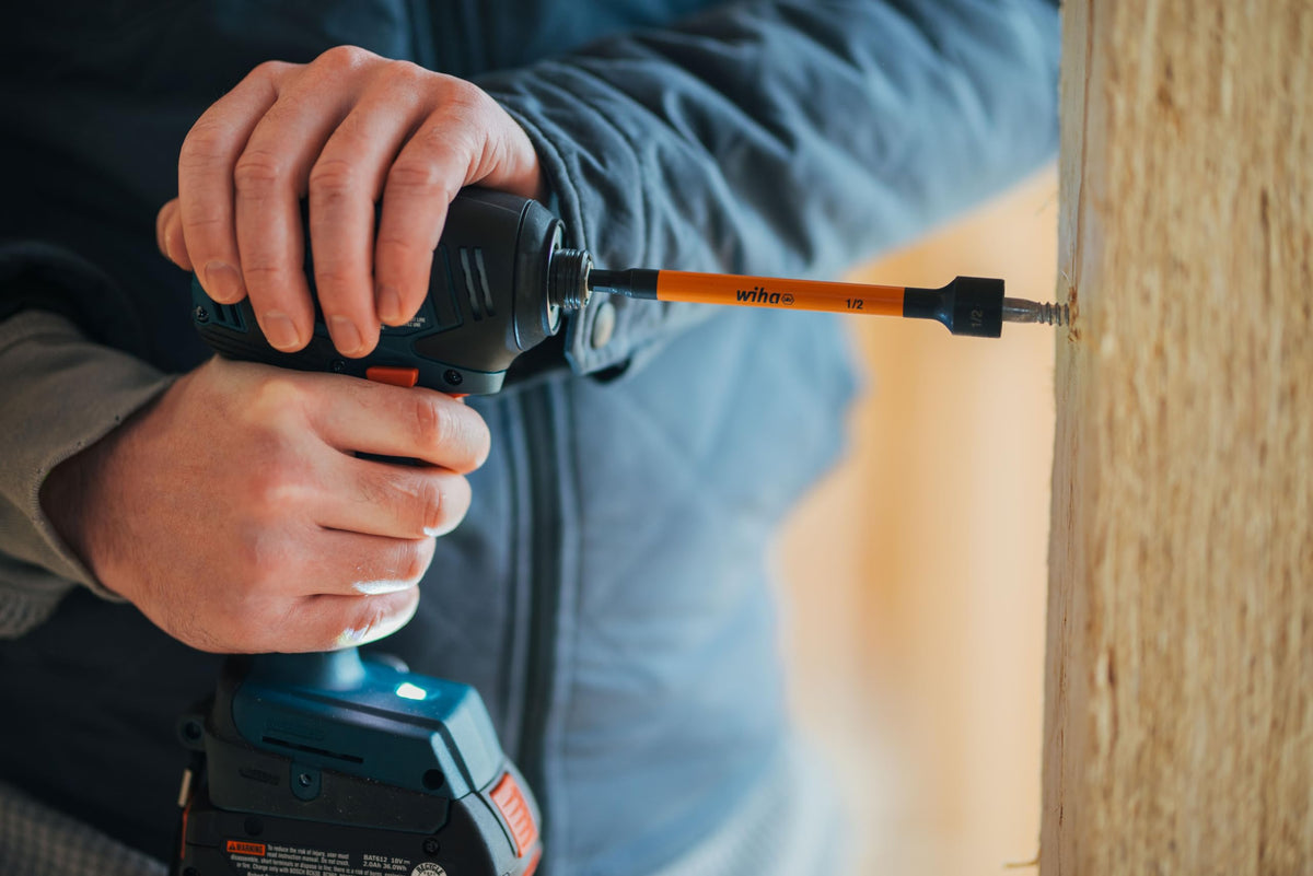 Wiha color-coded magnetic nut setter 9/16-inch offers strong hold in high-torque tasks