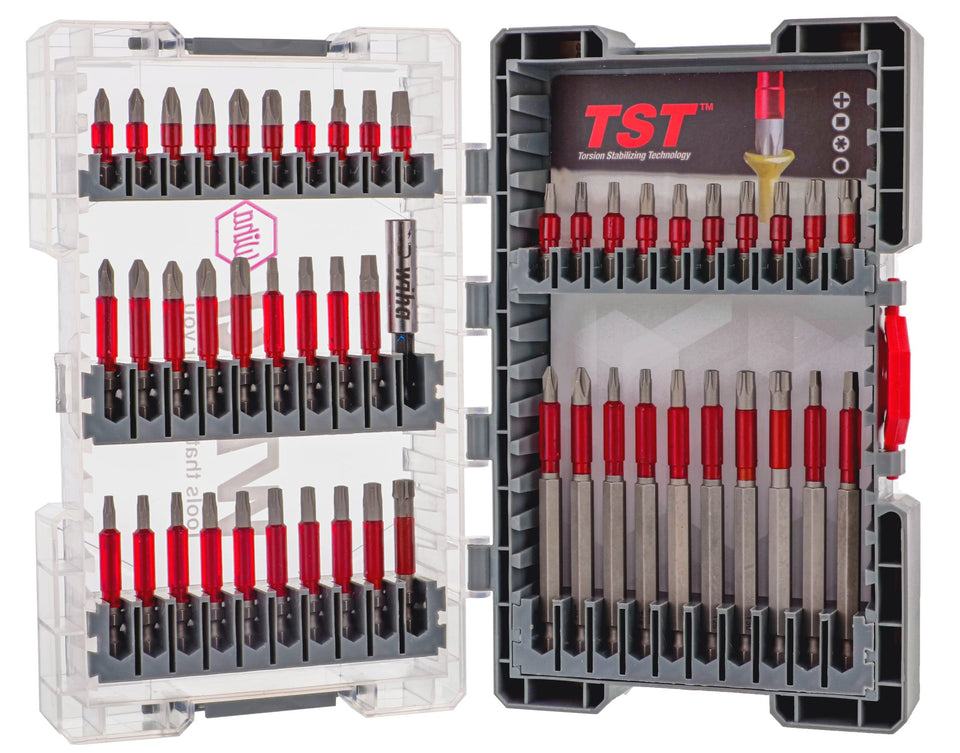 Wiha MaxxTor 50-piece set in packaging highlighting rugged durability and versatility