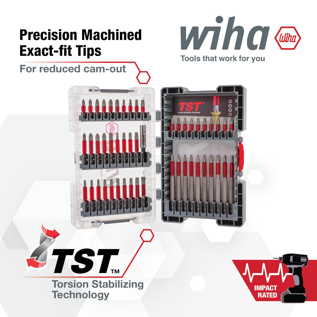 Wiha MaxxTor heat-treated tip close-up signals extended service life
