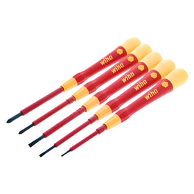 Wiha PicoFinish 5pc set, front view, quick tool selection during installs