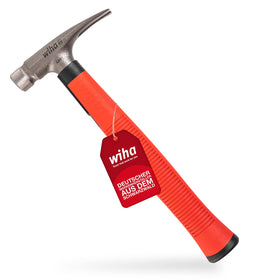 Wiha SB846300E electrician's hammer front view for tight-space access and control.