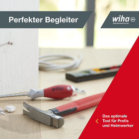 Wiha SB846300E red hammer body stands out in tool kit.